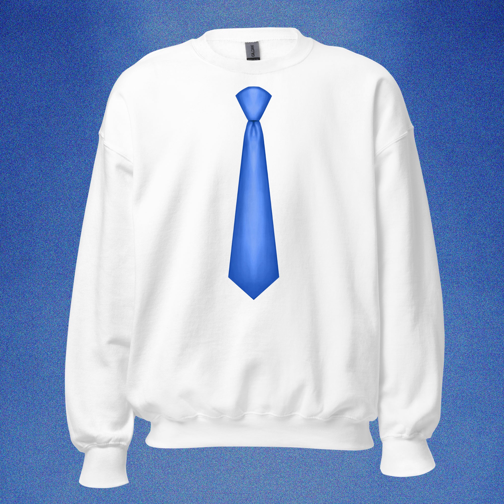 SWEATSHIRT CRAVATE BLEUE