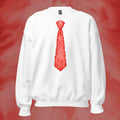 SWEATSHIRT CRAVATE ROUGE