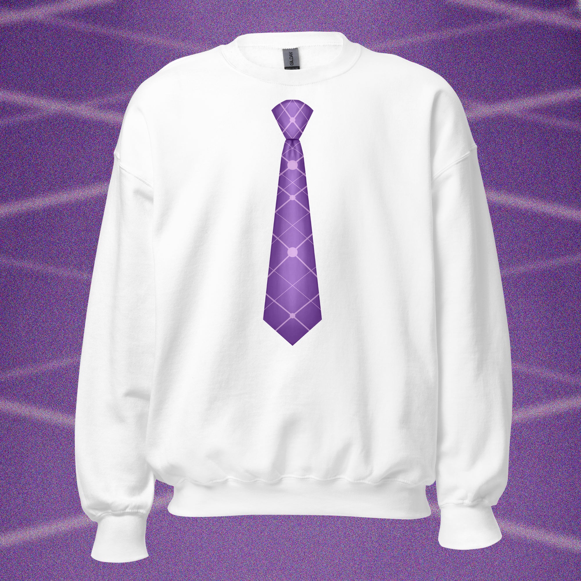 SWEATSHIRT CRAVATE VIOLETTE