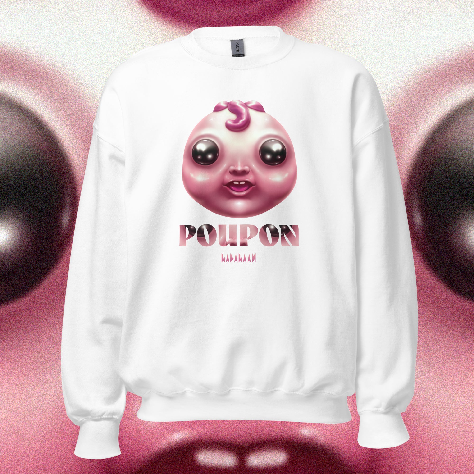 SWEATSHIRT POUPON ROSE