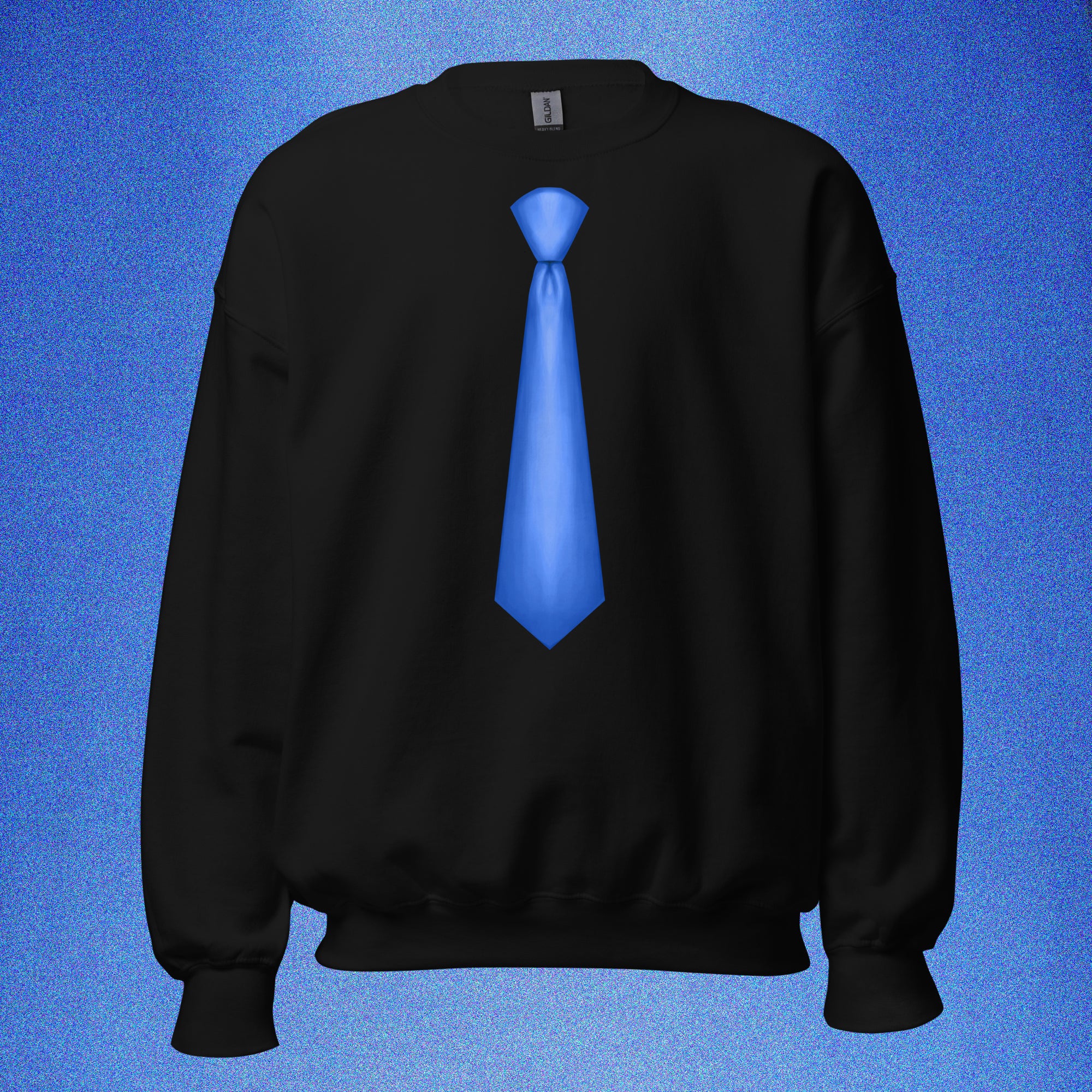 SWEATSHIRT CRAVATE BLEUE