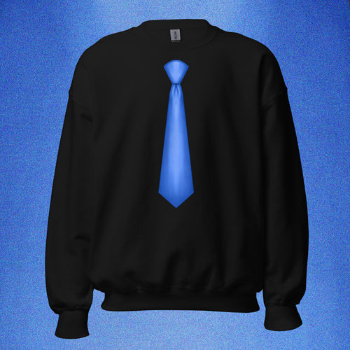 SWEATSHIRT CRAVATE BLEUE