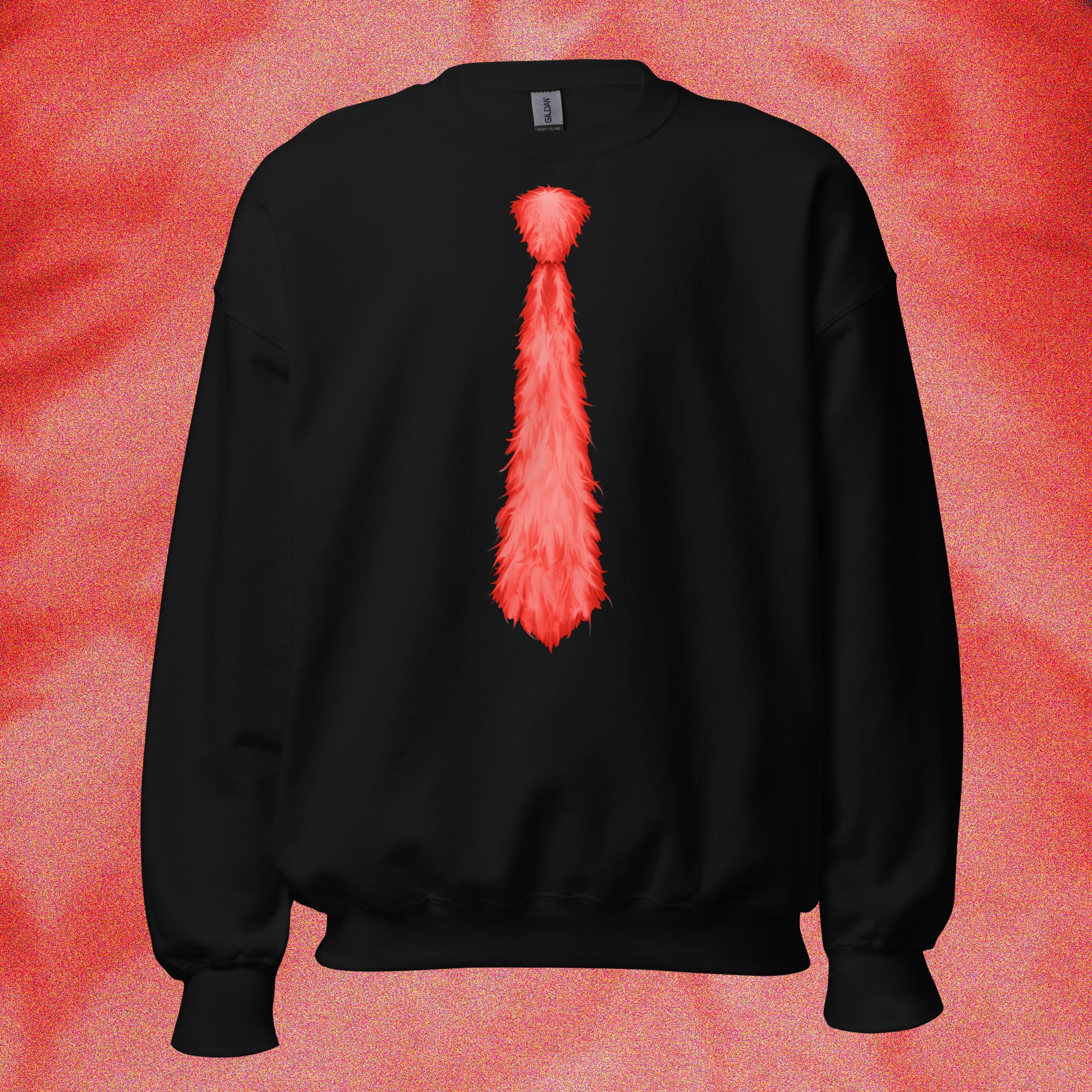 SWEATSHIRT CRAVATE ROUGE