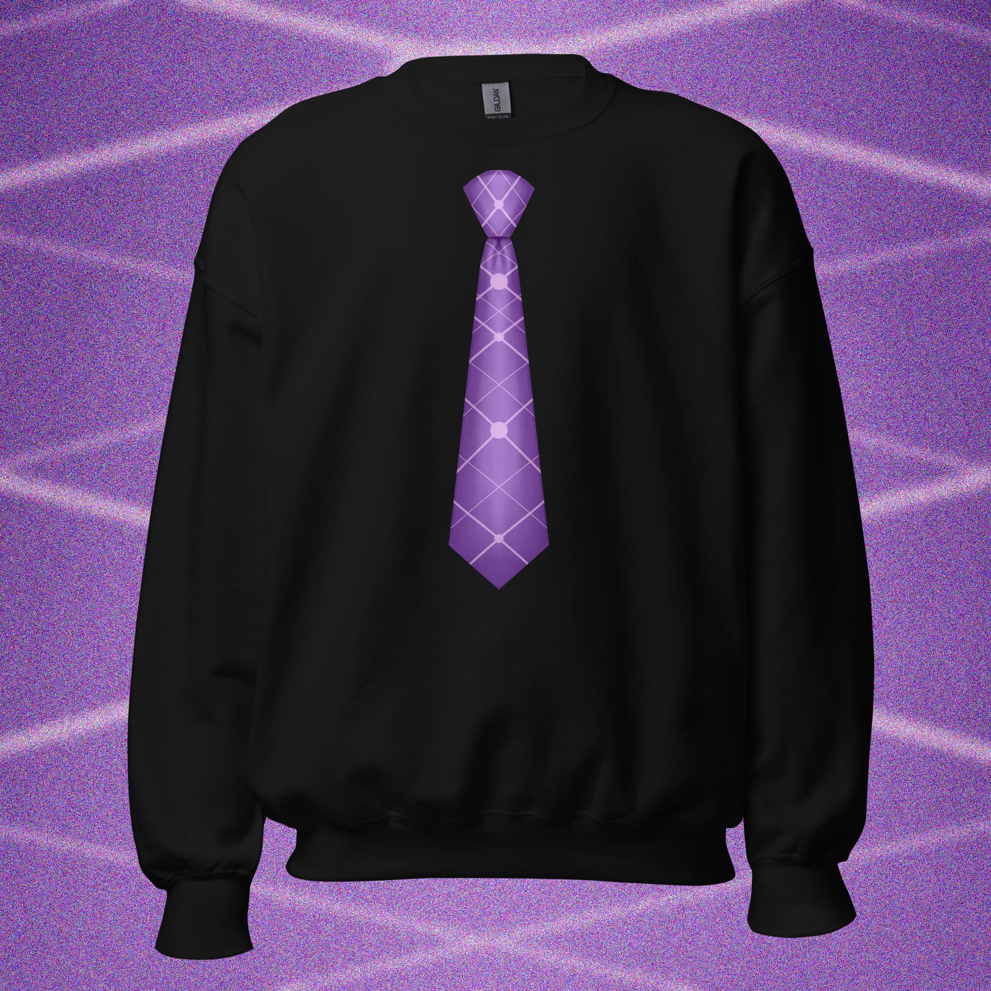 SWEATSHIRT CRAVATE VIOLETTE