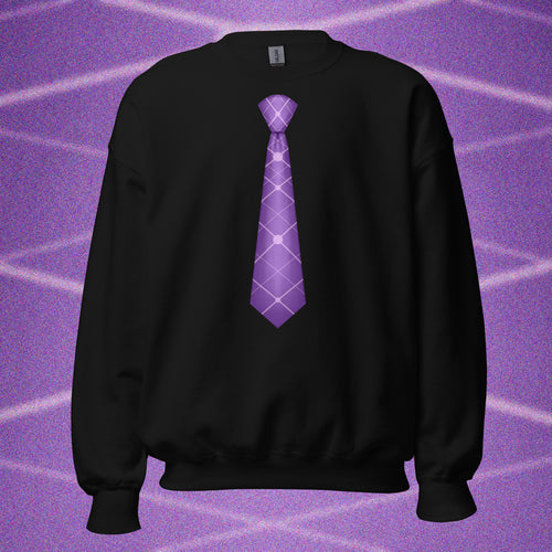 SWEATSHIRT CRAVATE VIOLETTE