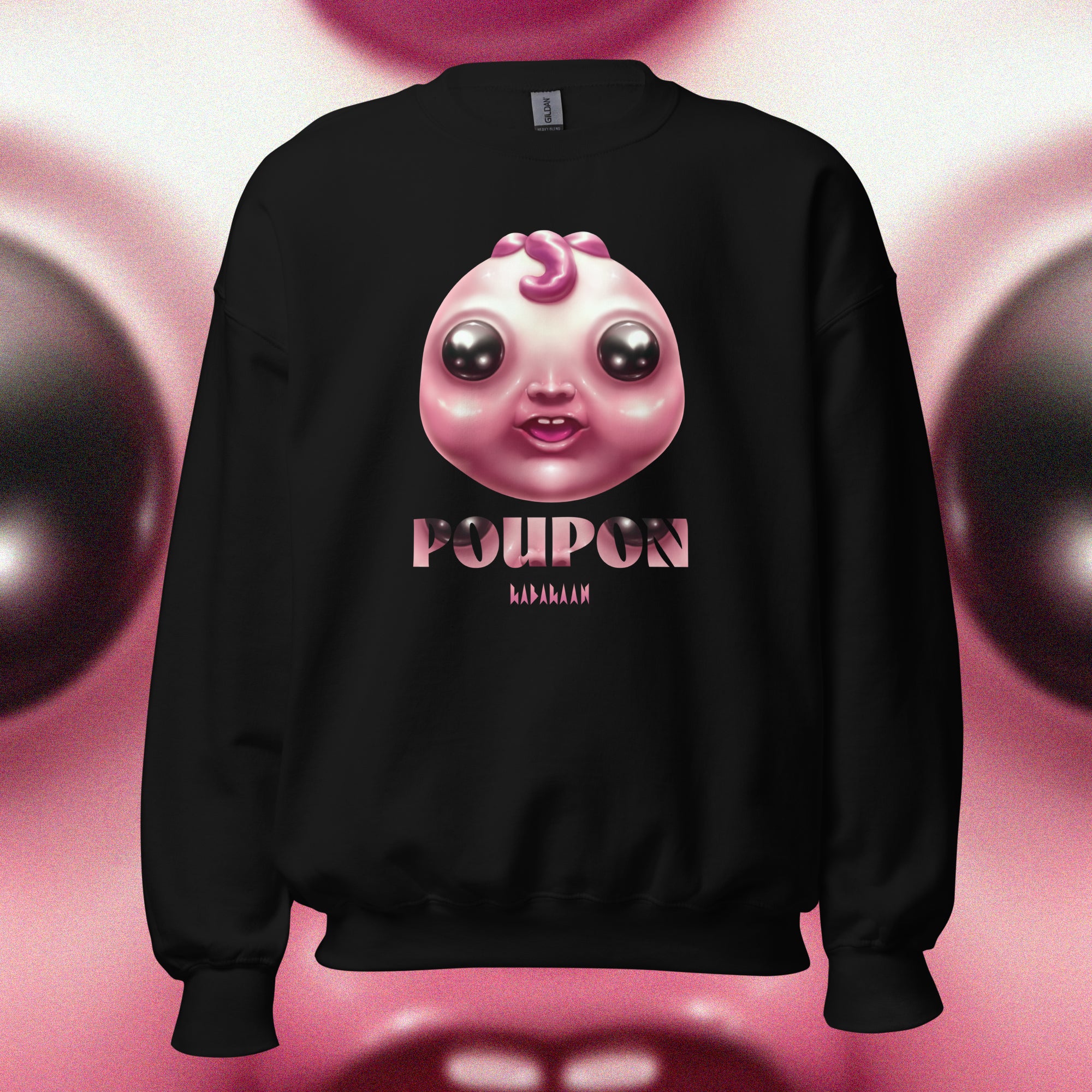 SWEATSHIRT POUPON ROSE