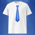 T-SHIRT CRAVATE BLEUE