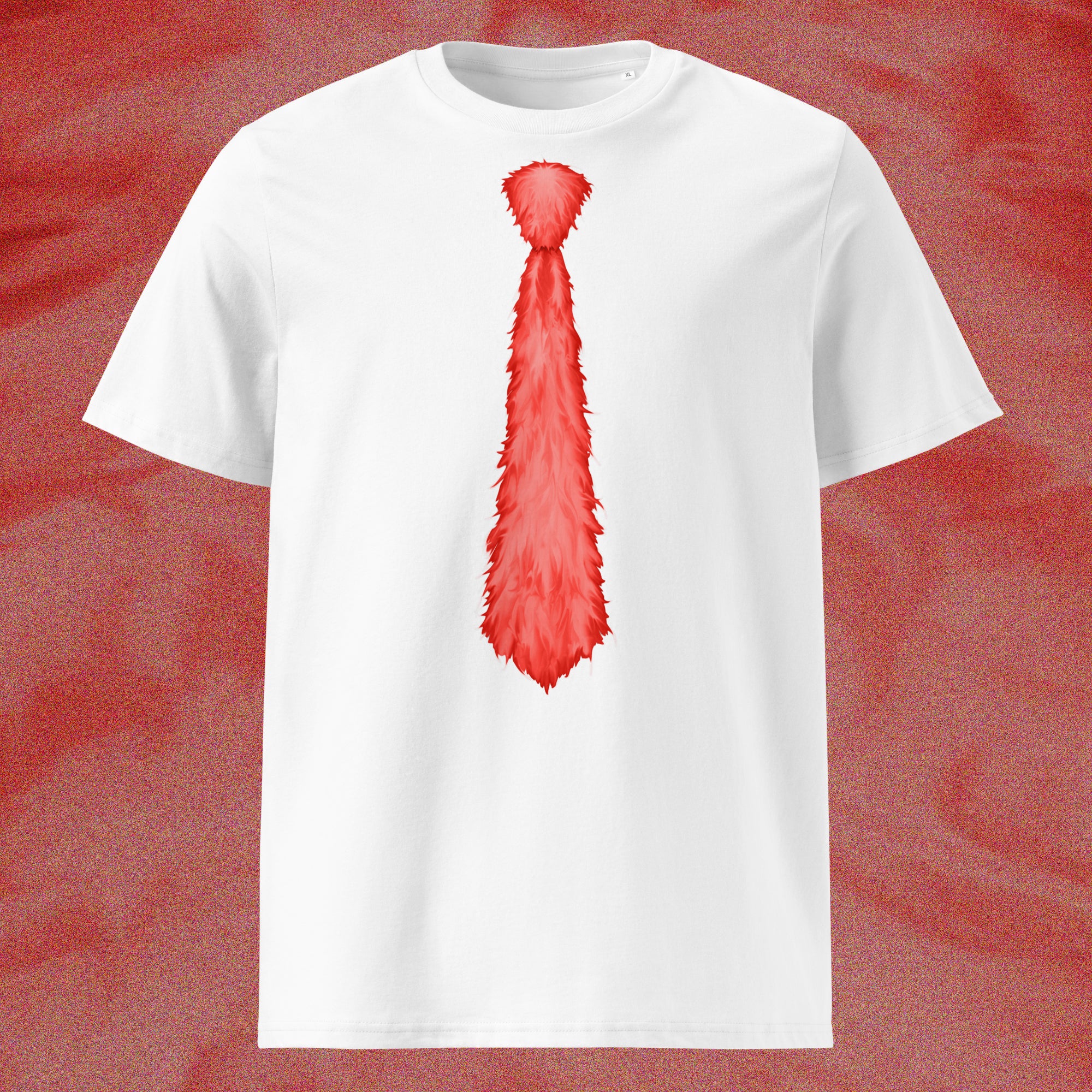 T-SHIRT CRAVATE ROUGE