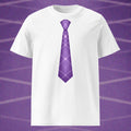 T-SHIRT CRAVATE VIOLETTE