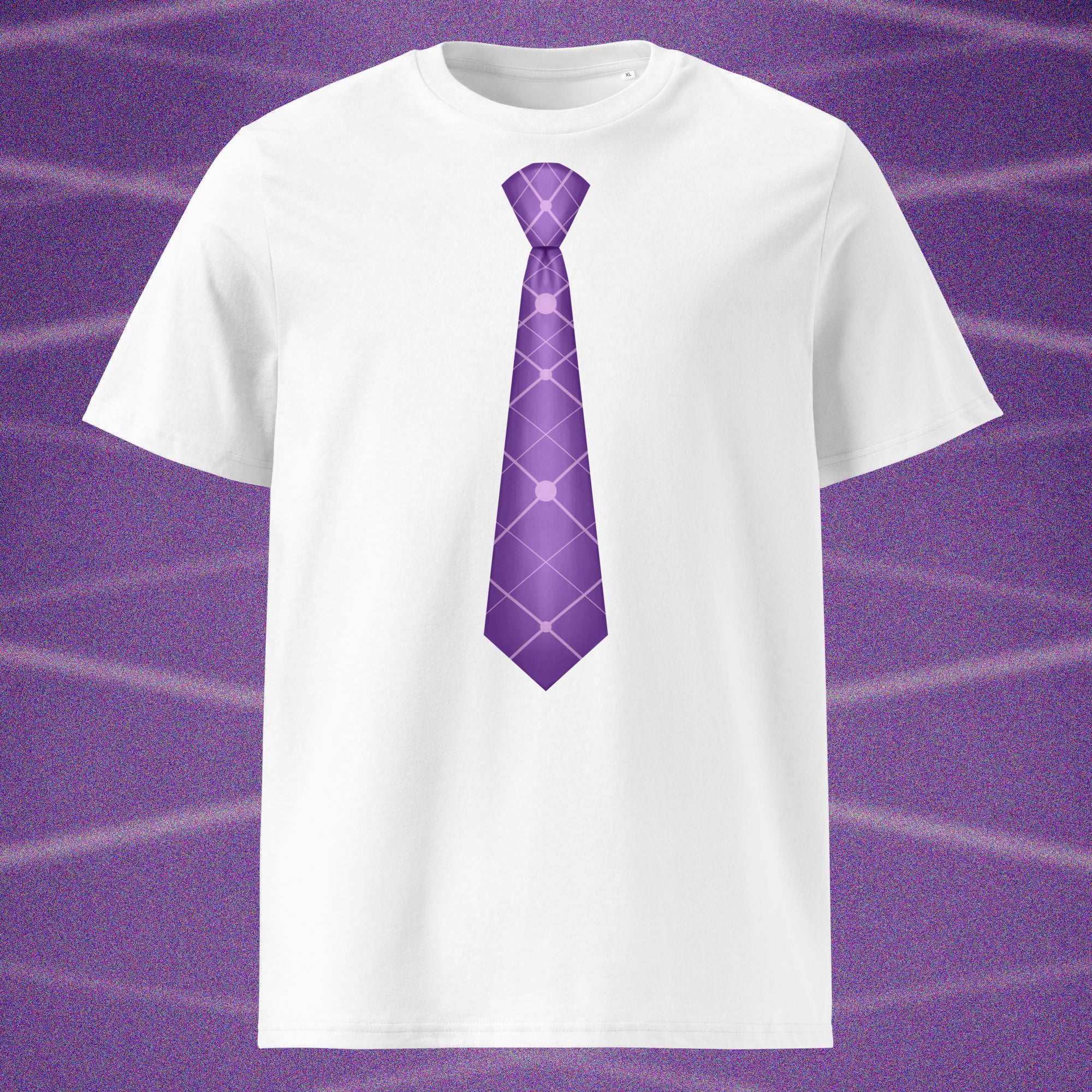 T-SHIRT CRAVATE VIOLETTE