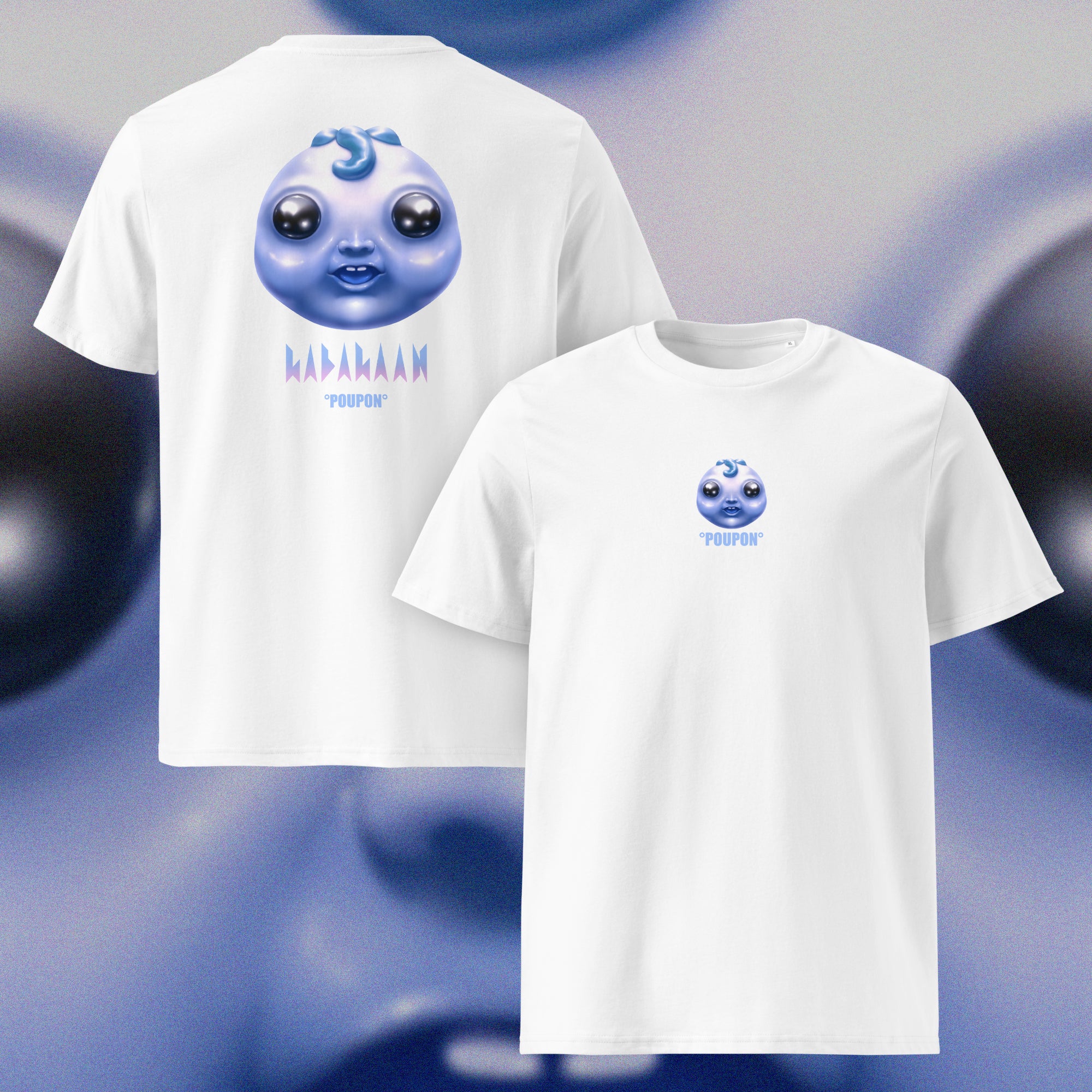 T-SHIRT POUPON BLEU