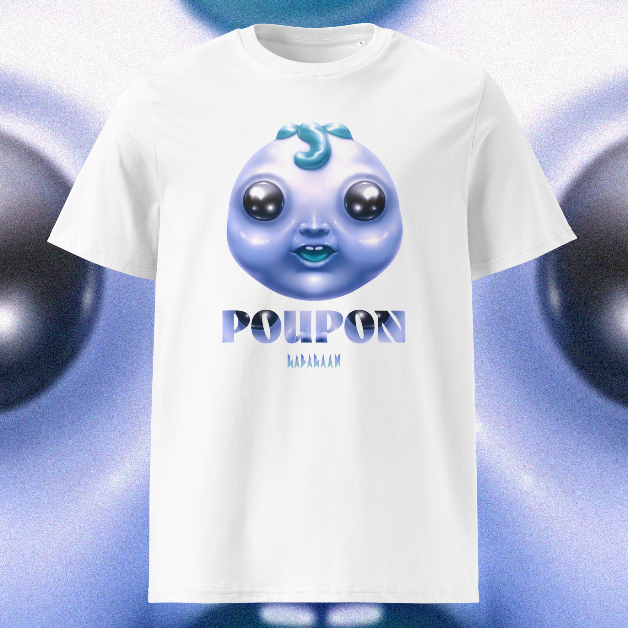 T-SHIRT POUPON BLEU