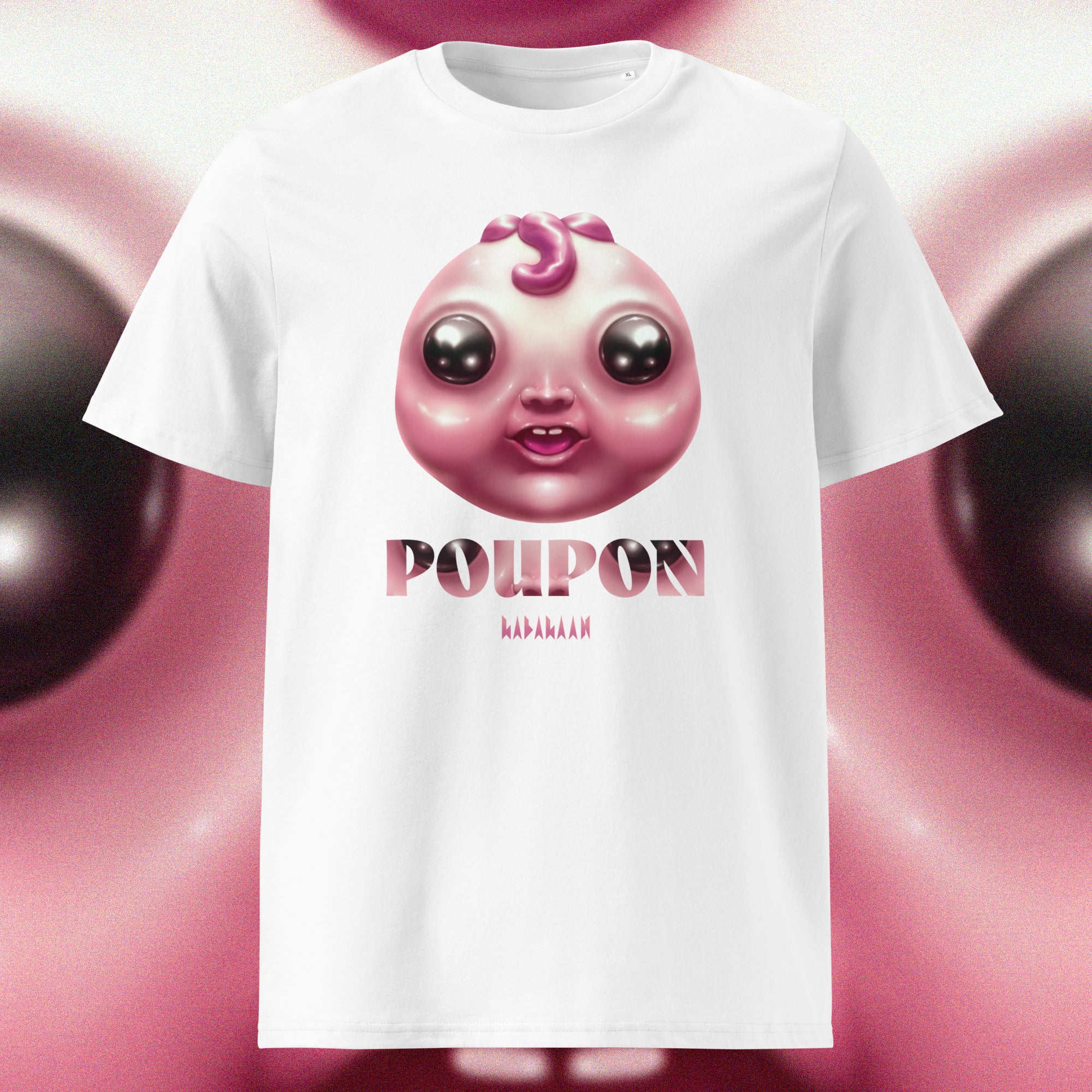 T-SHIRT POUPON ROSE
