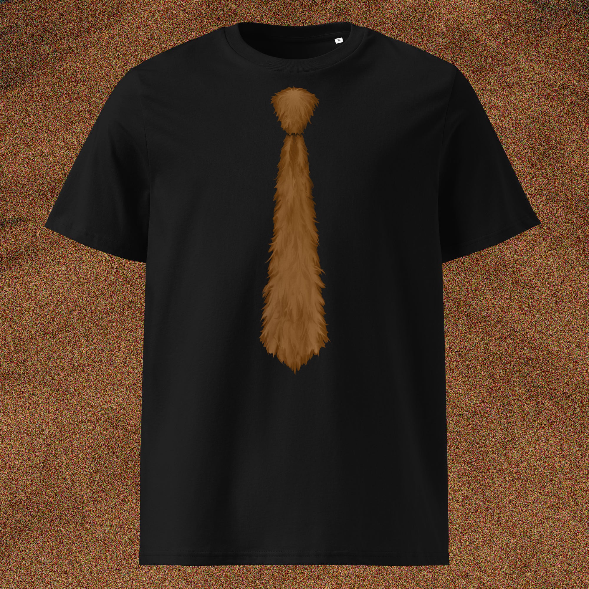 T-SHIRT CRAVATE MARRON