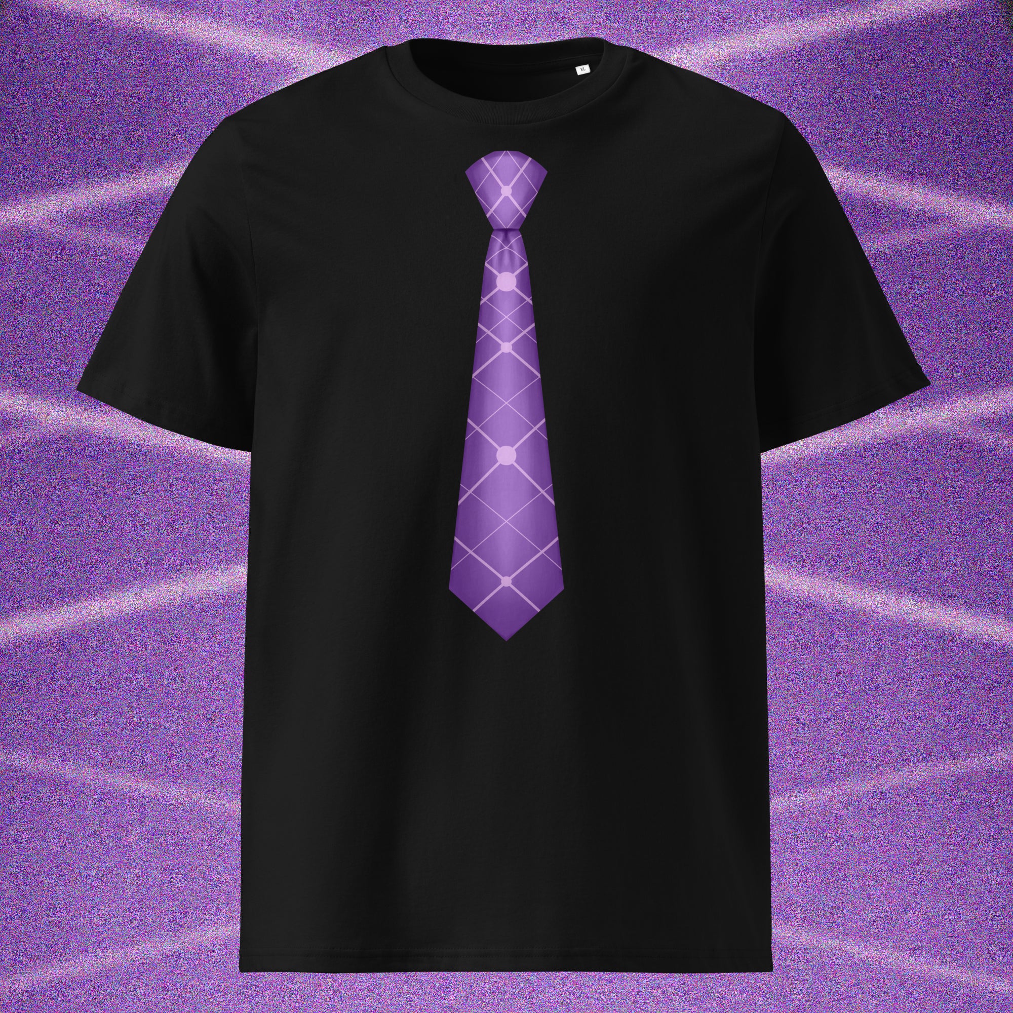 T-SHIRT CRAVATE VIOLETTE