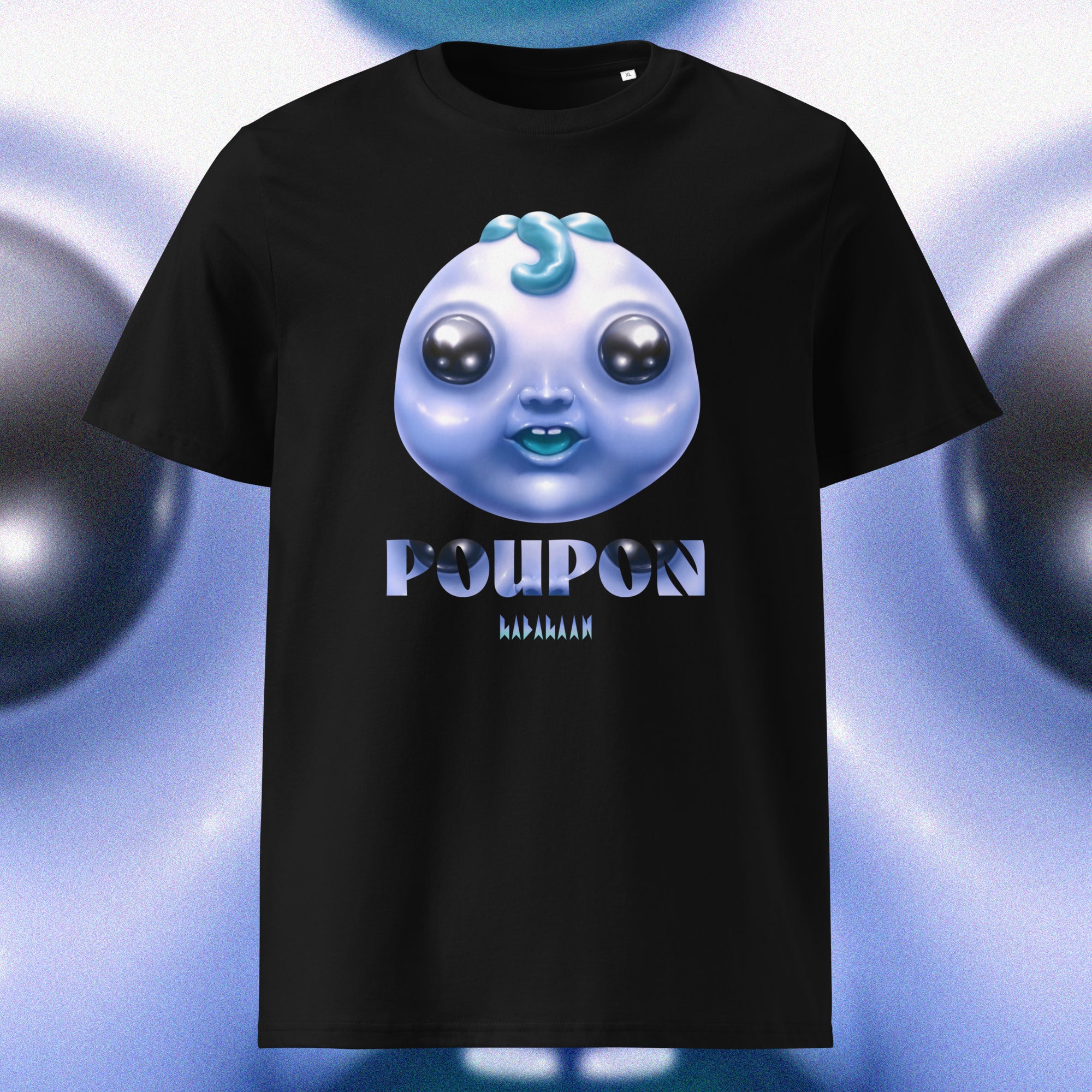 T-SHIRT POUPON BLEU