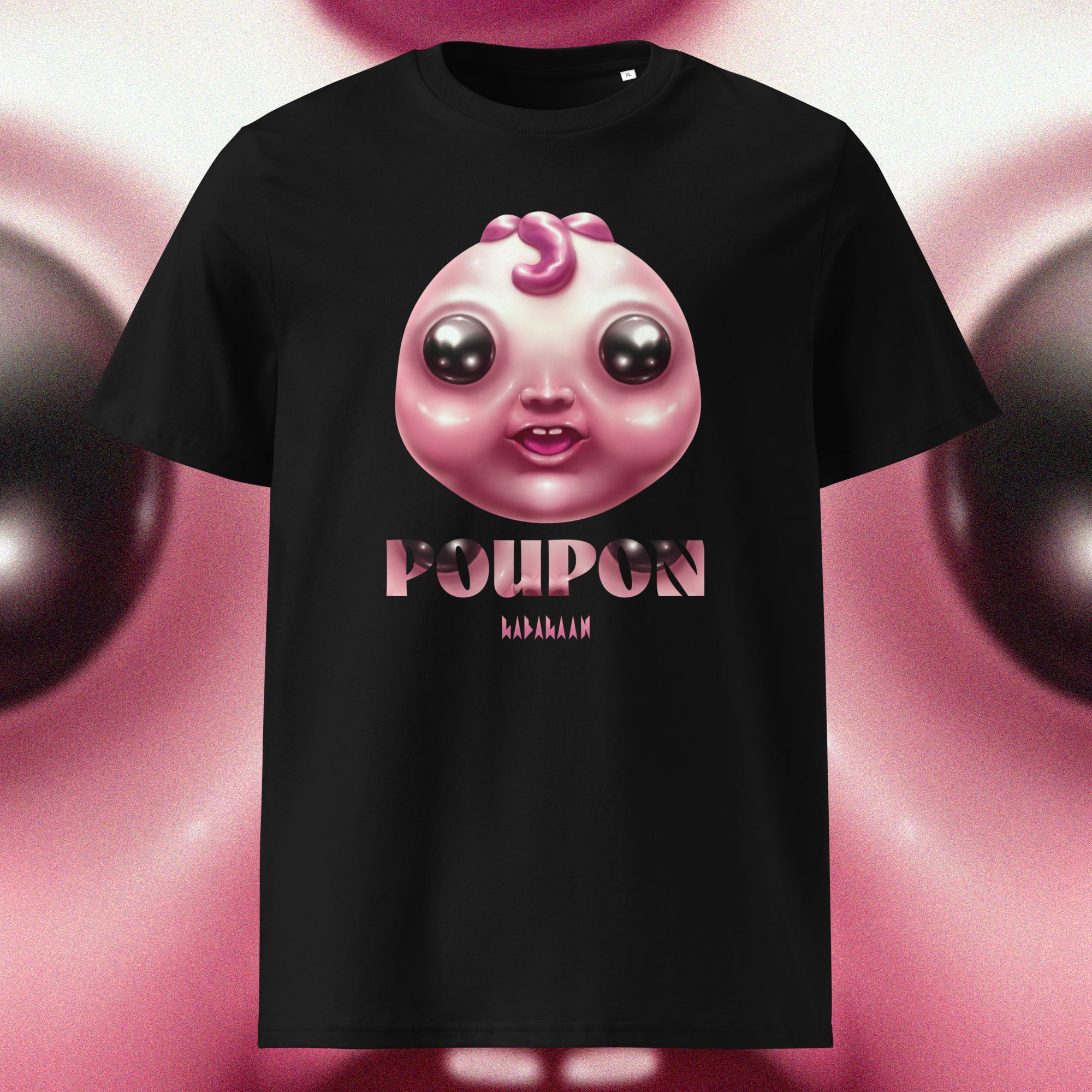 T-SHIRT POUPON ROSE